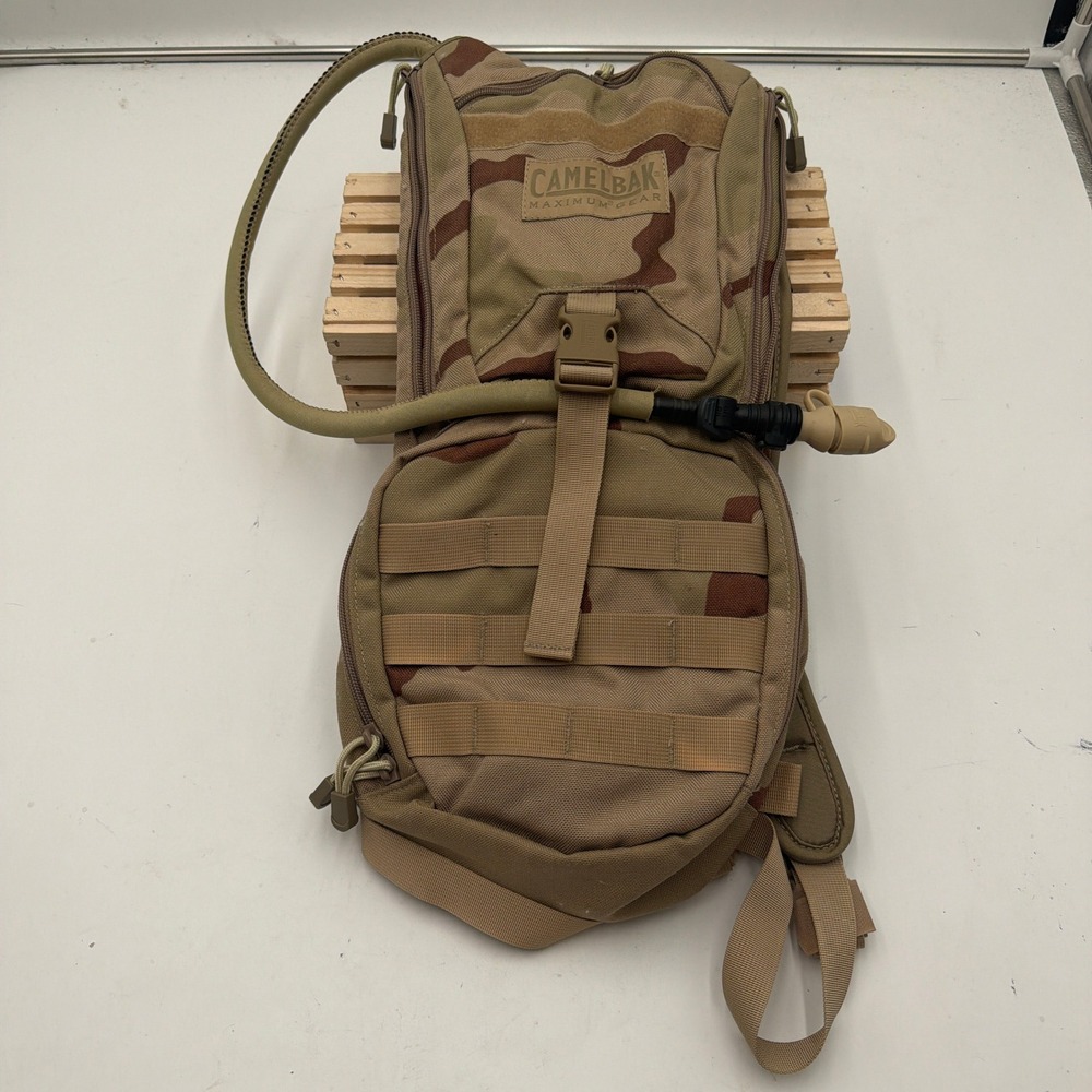 CamelBak Hydration Pack Ambush 100oz 3L Maximum Gear Desert Camo Mens OS